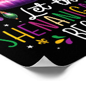 Lass The Shenanigans Frische Pasta machen Mardi Gr Poster (Ecke)