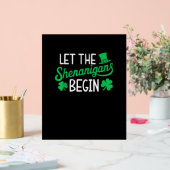 Lass The Shenanigans Funny Kleeblatts St Patri Acrylschild (Hochzeit)