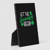 Lass The Shenanigans Funny Kleeblatts St Patri Fotoplatte (Seite)