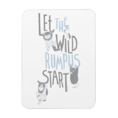 Lass the Wild Rumpus Start - Blau Magnet (Vertikal)