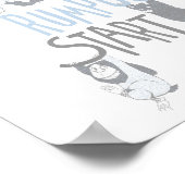 Lass the Wild Rumpus Start - Blau Poster (Ecke)