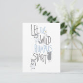 Lass the Wild Rumpus Start - Blau Postkarte (Stehend Vorderseite)