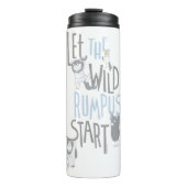Lass the Wild Rumpus Start - Blau Thermosbecher (Vorderseite)