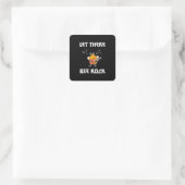 Lass There Bee Rock Quadratischer Aufkleber (Tasche)