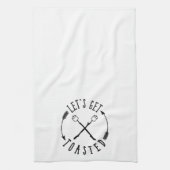 Lass Toasted Happy Camper Fun Summer Geschirrtuch (Vertikal)