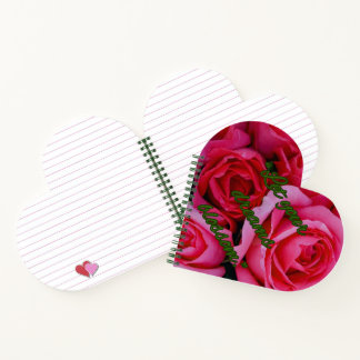 „Lass Träume erblühen“ Herz-Notizbuch Notizblock