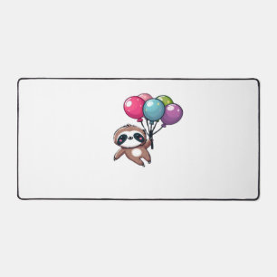 Lass uns abhängen, es ist mein Geburtstagsballon F Schreibtischunterlage