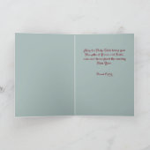 Lass uns Adore Ihm Grußkarte Karte (Innenseite)