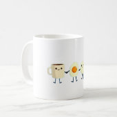 Lass uns alle zum Frühstück gehen Kaffeetasse (Vorderseite Links)