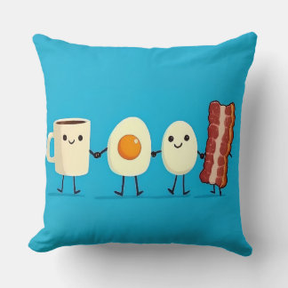Lass uns alle zum Frühstück gehen Kissen