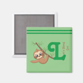 Lass uns ausgehen | Niedlich Hanging Sloth Funny Magnet (Vorderseite/Rückseite)