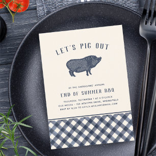 Lass uns ausgehen Party der GRILLEN im Sommer Einladung