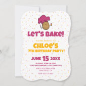 Lass uns backen! Kid backt Party Einladung (Vorderseite)