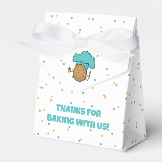 Lass uns backen! Kid backt Party Geschenkschachtel (Vorderseite)