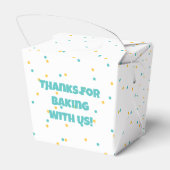 Lass uns backen! Kid backt Party Geschenkschachtel (Rückseite)