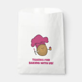 Lass uns backen! Kid backt Party Geschenktütchen (Vorderseite)