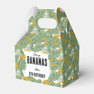 Lass uns Bananas Banana Tropical Geburtstags Thema Geschenkschachtel