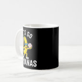 Lass uns Banane langärmlig gehen Kaffeetasse (Vorderseite Links)