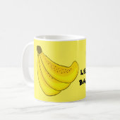 Lass uns Bananen gehen! Bananenbrot. Dein Name. Kaffeetasse (Vorderseite Links)