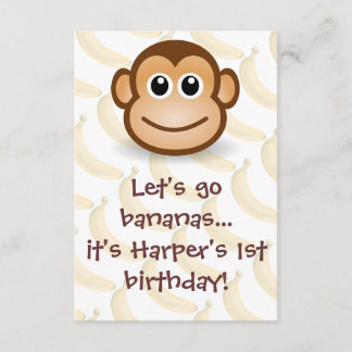 Lass uns Bananen gehen Einladung