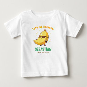 Lass uns Bananen werden Erstes Geburtstags-Shirt L Baby T-shirt
