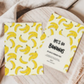 Lass uns Bananen zum Geburtstag einladen Einladung