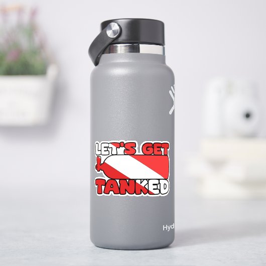 Lass uns betrunken werden Aufkleber (HydroFlask)
