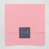 Lass uns Blauer dieses November Diabetes-Bewusstse Quadratischer Aufkleber