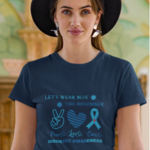 Lass uns Blauer dieses November Diabetes-Bewusstse T-Shirt