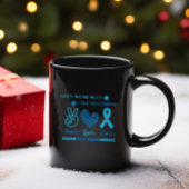 Lass uns Blauer dieses November Diabetes-Bewusstse Zweifarbige Tasse