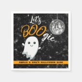 Lass uns BOOgie Disco Halloween Serviette (Vorderseite)