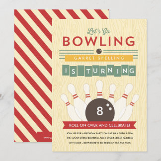 Lass uns Bowl! Einladung zur Geburtstagspartei