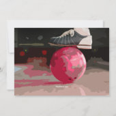 Lass uns Bowling gehen Einladung (Rückseite)