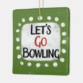 Lass uns Bowling Ornament gehen (Links)