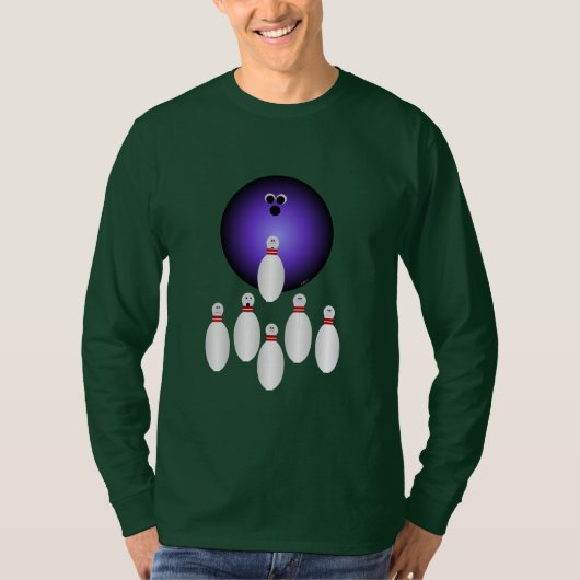 Lass uns Bowling Tshirt gehen (Vorderseite)