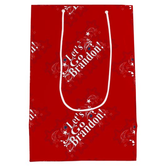 Lass uns Brandon Bandana Geschenktasche gehen Mittlere Geschenktüte (Rückseite)