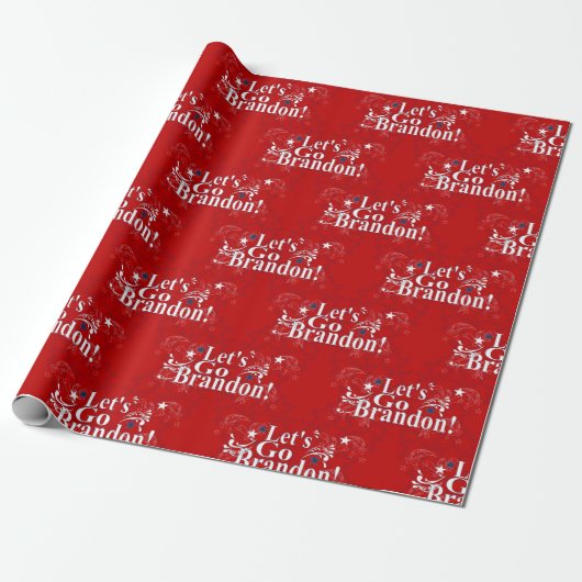 Lass uns Brandon Bandana Wrapping Paper gehen Geschenkpapier (Ungerollt)
