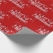 Lass uns Brandon Bandana Wrapping Paper gehen Geschenkpapier (Ecke)