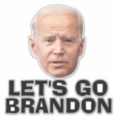 LASS UNS BRANDON BIDEN DIE CUT STYLE DECAL STICKER (Vorderseite)