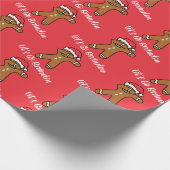 Lass uns Brandon Biden Gingerbread Man Holiday geh Geschenkpapier (Ecke)