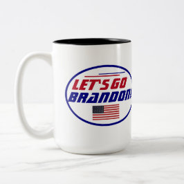 Lass uns Brandon Car Magnet gehen Zweifarbige Tasse