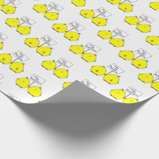 Lass uns Brandon Chicks Geschenkwrap gehen Geschenkpapier (Ecke)