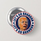 Lass uns Brandon fjb lustige Anti-Joe Biden gehen Button (Vorne & Hinten)