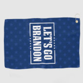 Lass uns Brandon fjb lustige Anti-Joe Biden gehen Golfhandtuch (Horizontal)