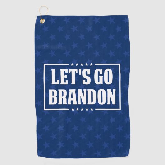 Lass uns Brandon fjb lustige Anti-Joe Biden gehen Golfhandtuch (Vorderseite)
