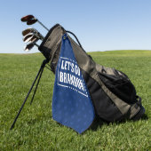 Lass uns Brandon fjb lustige Anti-Joe Biden gehen Golfhandtuch (Gras)