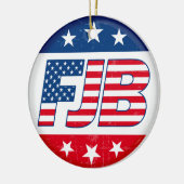 Lass uns Brandon fjb lustige Anti-Joe Biden gehen Keramik Ornament (Links)