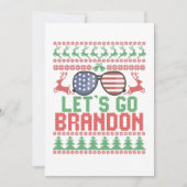 Lass uns Brandon Funny Ugly Weihnachtskraut gehen Dankeskarte (Vorderseite)