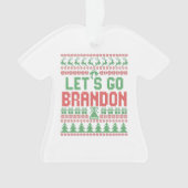 Lass uns Brandon Funny Ugly Weihnachtskraut gehen Ornament (Vorderseite)