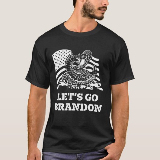 Lass uns Brandon Gadsden Flag gehen T-Shirt (Vorderseite)